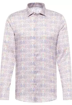 Приталенная деловая рубашка ETERNA, разноцветный