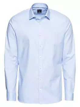 Приталенная деловая рубашка OLYMP, синий