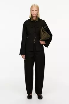 Приталенная джинсовая куртка Arket, черный