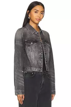 Приталенная джинсовая куртка maeve Grlfrnd, цвет phantom