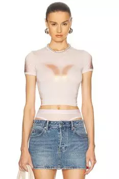 Приталенная футболка Diesel, фиолетовый