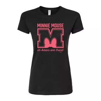 Приталенная футболка Disney's Juniors In Bows We Trust Disney