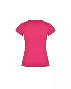 Приталенная футболка для девочки с ребристым воротником ROLY, фуксия