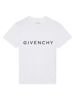 Приталенная футболка GIVENCHY Archetype из хлопка Givenchy, белый