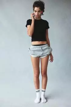 Приталенная футболка H&M, черный