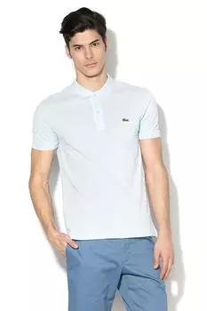 Приталенная футболка из пике с воротником PH4012-00-031 Lacoste, синий