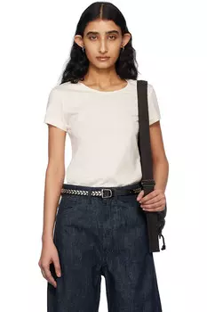 Приталенная футболка Lemaire, цвет chalk