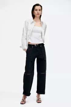 Приталенная майка H&M, белый