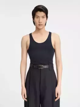 Приталенная майка Ле дебардер Песко Jacquemus, темно-синий