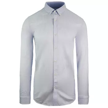 Приталенная мужская оксфордская рубашка из легкой ткани Lacoste, синий
