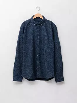 Приталенная мужская рубашка из габардина с длинным рукавом и узором LCWAIKIKI Classic