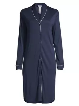 Приталенная ночная рубашка Natural Comfort HANRO, нави