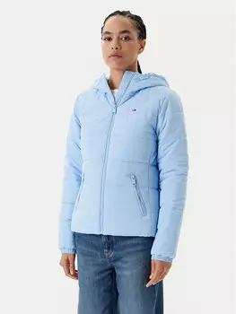 Приталенная переходная куртка DW0DW20959 Tommy Jeans, голубой