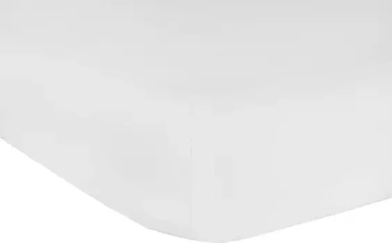 Приталенная простыня Mr. Sandman "Jersey Basic" с эластичным низом 180-200х200 см, 1 шт., белый