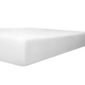 Приталенная простыня стрейч из органического хлопка Kneer, белый