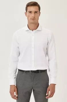 Приталенная рубашка Ac&Co, белый