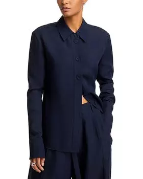 Приталенная рубашка CO, синий