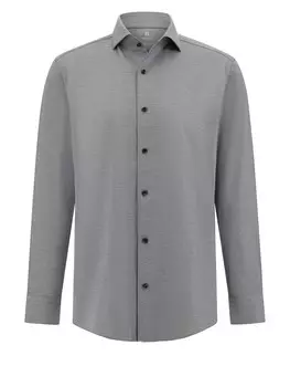 Приталенная рубашка на пуговицах Boggi Milano, пятнистый серый