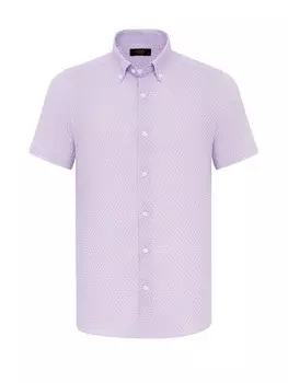 Приталенная рубашка на пуговицах By Diess Collection, розовый