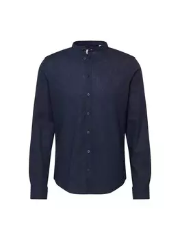 Приталенная рубашка на пуговицах Casual Friday Anton, ночной синий
