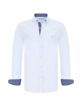 Приталенная рубашка на пуговицах Dandalo, цвет Blue/Dark blue