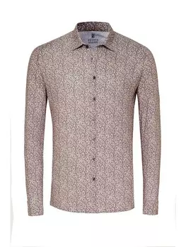 Приталенная рубашка на пуговицах DESOTO, бежевый