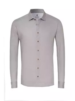 Приталенная рубашка на пуговицах DESOTO, серый