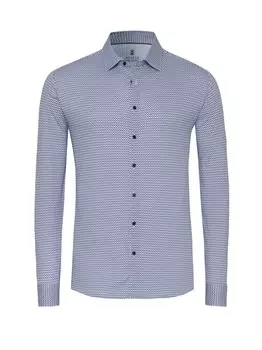 Приталенная рубашка на пуговицах DESOTO, темно-синий