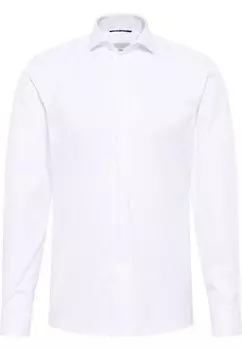 Приталенная рубашка на пуговицах ETERNA, белый