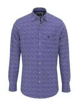 Приталенная рубашка на пуговицах FYNCH-HATTON, синий