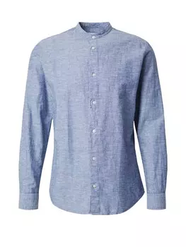 Приталенная рубашка на пуговицах JACK & JONES JJEBREEZE, цвет Smoke blue
