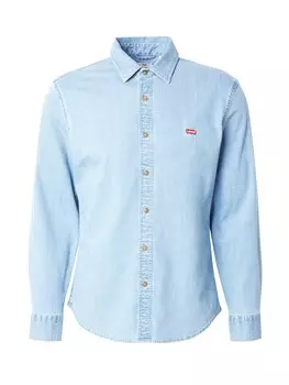 Приталенная рубашка на пуговицах LEVI'S BATTERY, светло-синий