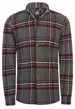 Приталенная рубашка на пуговицах Rusty Neal, серый