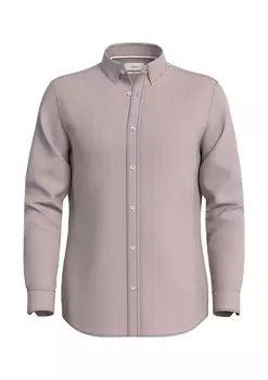 Приталенная рубашка на пуговицах s.Oliver BLACK LABEL, коричневый