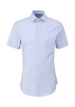 Приталенная рубашка на пуговицах s.Oliver BLACK LABEL, светло-синий