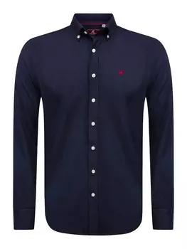 Приталенная рубашка на пуговицах Williot, темно-синий