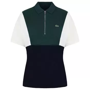 Приталенная рубашка поло Lacoste, зеленый