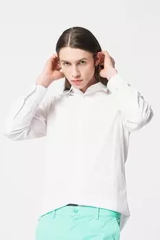 Приталенная рубашка United Colors Of Benetton, белый