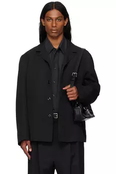 Приталенная рубашка-жакет Lemaire, черный