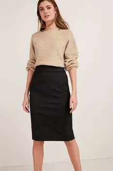 Приталенная юбка-карандаш Next, черный