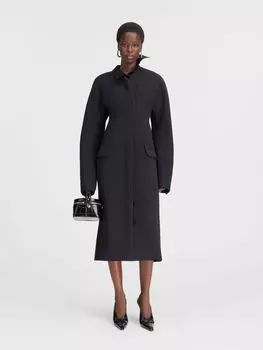 Приталенное пальто JACQUEMUS The Ovalo coat, черный
