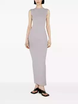 Приталенное платье макси ENTIRE STUDIOS, серый