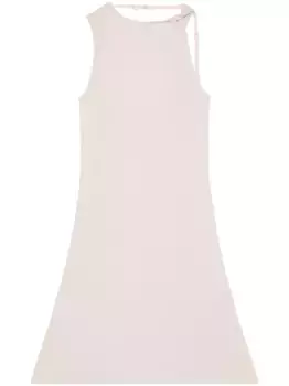 Приталенное платье мини с перекрученной деталью Courrges, розовый