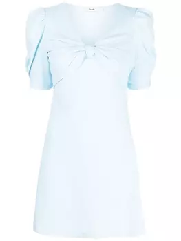 Приталенное платье с бантом b+ab, синий