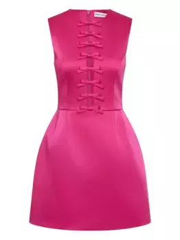 Приталенное платье с бантом Rebecca Vallance, розовый