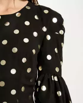 Приталенное платье с принтом Morgan, черный