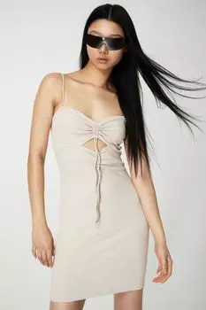 Приталенное платье с вырезом H&M
