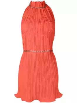 Приталенное платье с вырезом халтер Dion Lee, красный