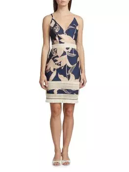 Приталенное платье stargazer с отделкой бахромой PatBO Navy