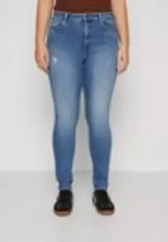 Приталенные брюки CARICONIC LONG Only Carmakoma, темно-синий